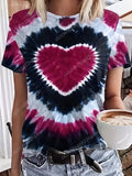 Dye Heart Printed T-Shirt | Dye Printed T-Shirt | Chic Hot Club