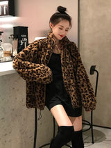 Faux Fur Jacket | Leopard Print Jacket | Chic Hot Club