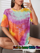 Dye Colorful T-Shirt | Casual Dye T-Shirt | Chic Hot Club