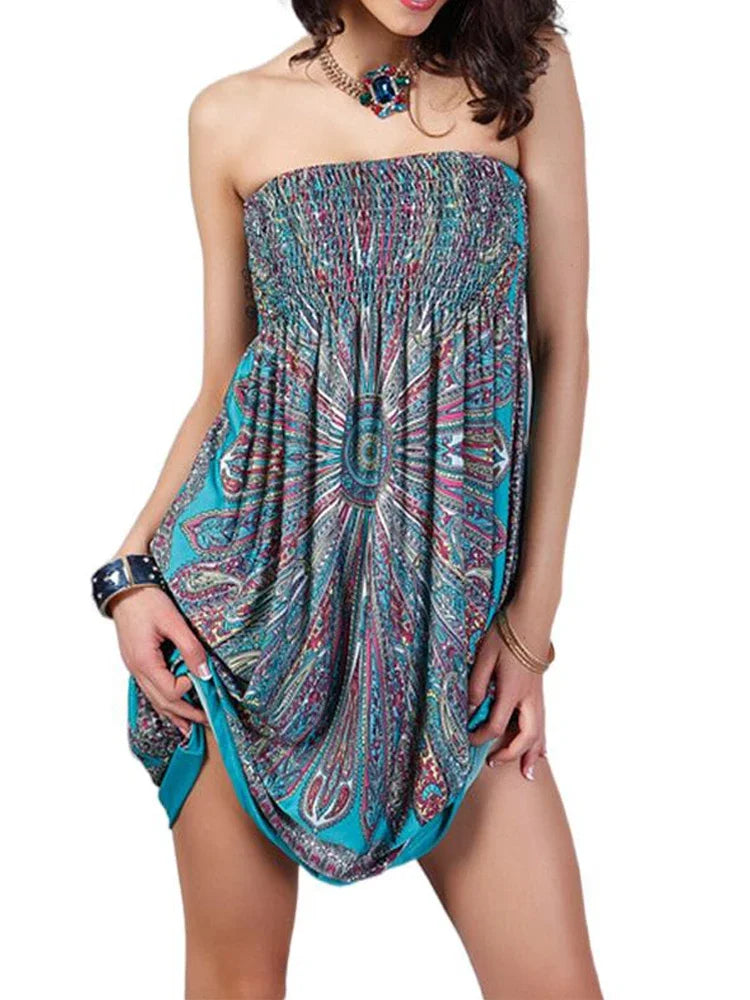 Strapless Boho Dress | Women's Boho Dress | Chic Hot Club