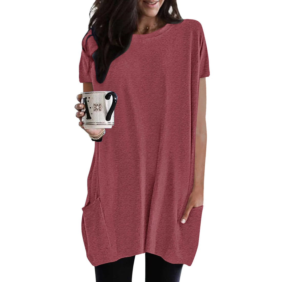 Women's Tunic Tops | Short Sleeve Tunic Tops | Chic Hot Club