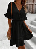 V-Neck Midi Dress | V-Neck Dress | Chic Hot Club