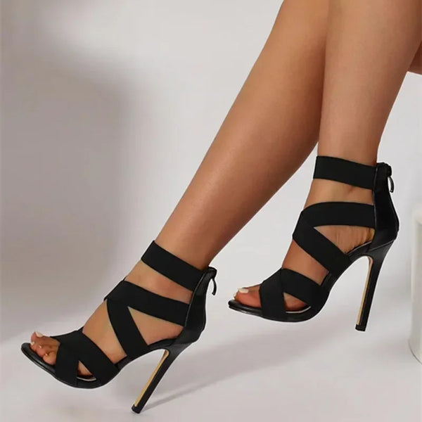 Women's Gladiator Sandals | Black Gladiator Sandals | Chic Hot Club