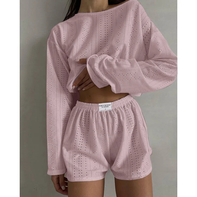 Women's Pajama Set | Long Sleeve Pajama Set | Chic Hot Club