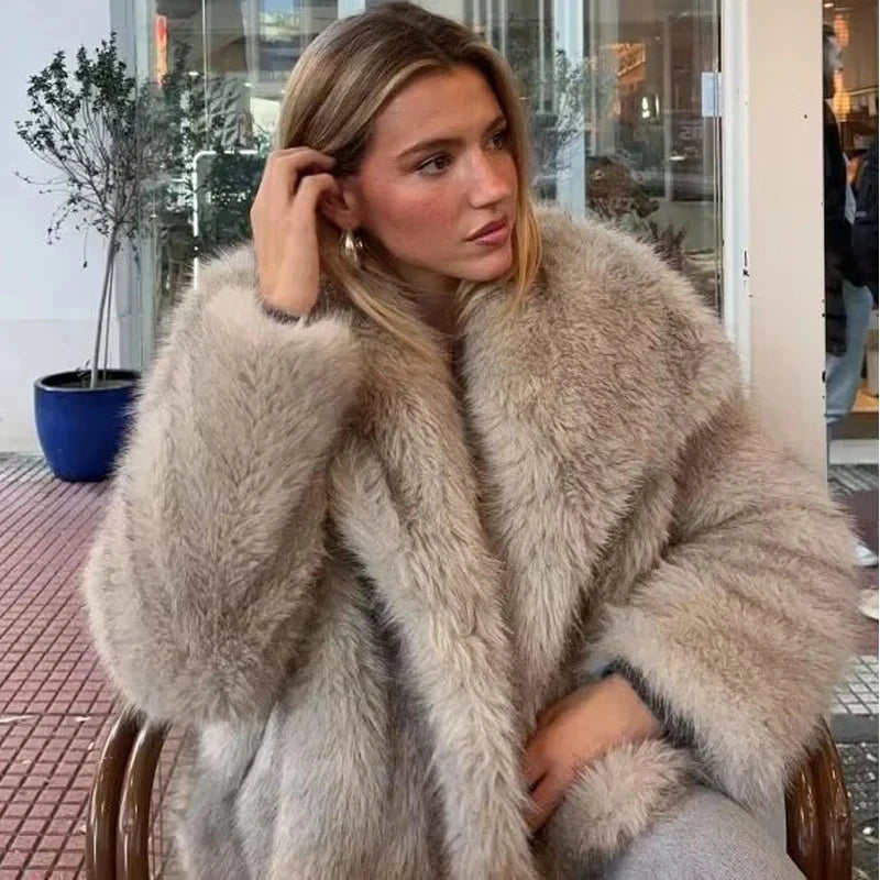 Women's Faux Fur Coat | Faux Fur Coat | Chic Hot Club