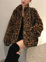 Faux Fur Jacket | Leopard Print Jacket | Chic Hot Club