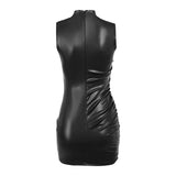 Sleeveless Party Latex Club Wear Robe