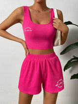 Women's Two-Piece Tank Top and Shorts Set