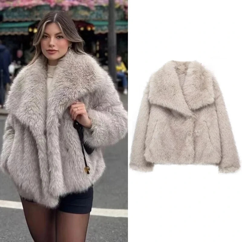 Women's Faux Fur Coat | Faux Fur Coat | Chic Hot Club