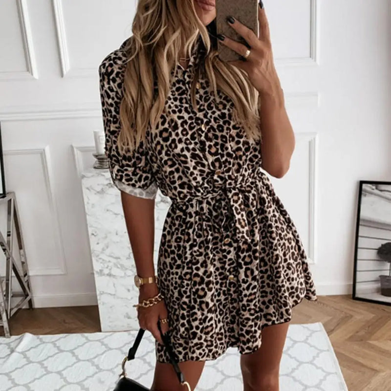 Women's Leopard Print Dress | Leopard Print Dress | Chic Hot Club