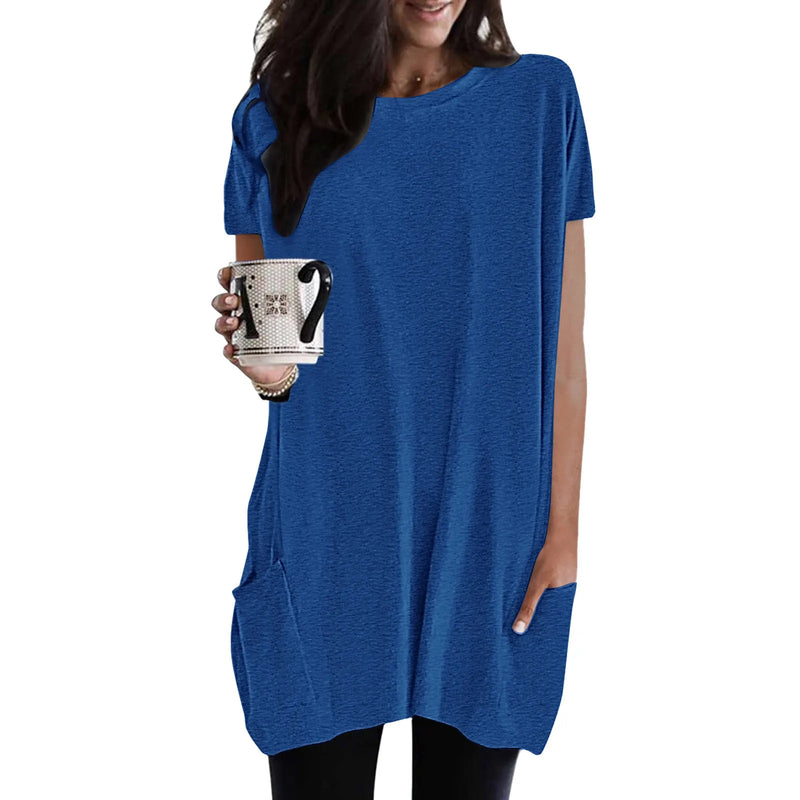 Women's Tunic Tops | Short Sleeve Tunic Tops | Chic Hot Club