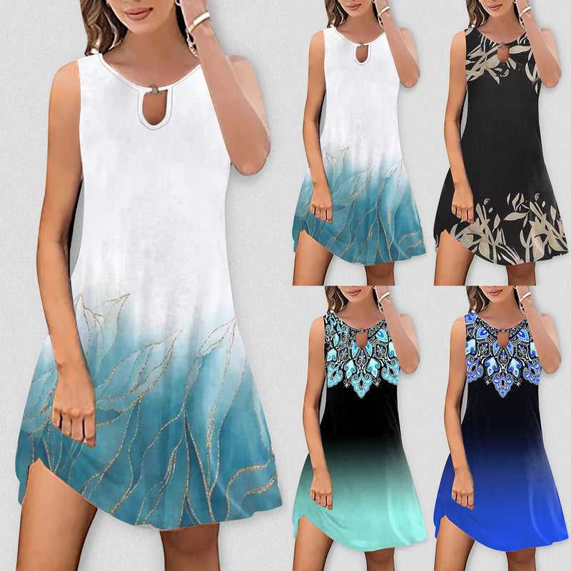 Women's Casual Print Tank Top Dress