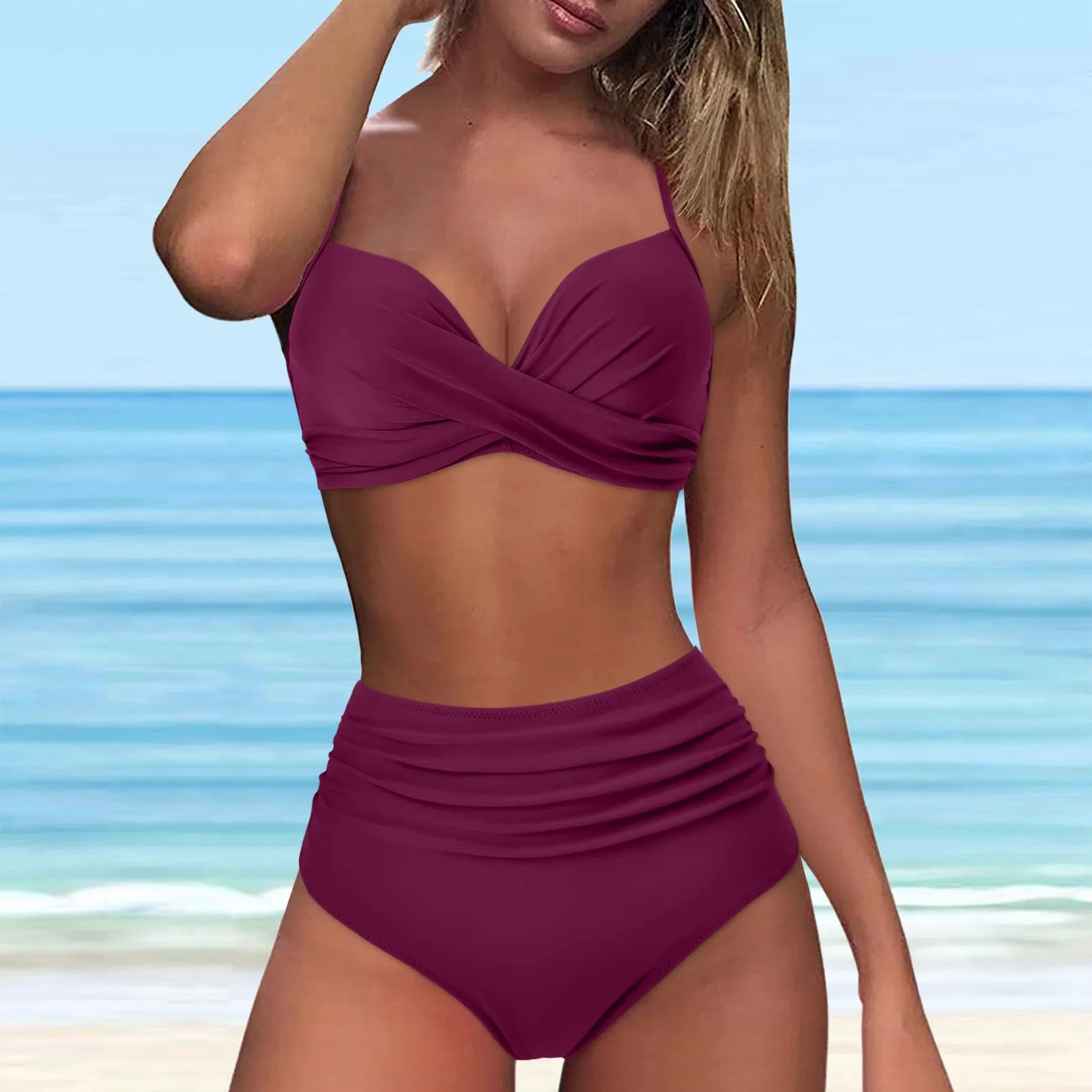 Women's Bikini Set | High-Waisted Bikini Set | Chic Hot Club