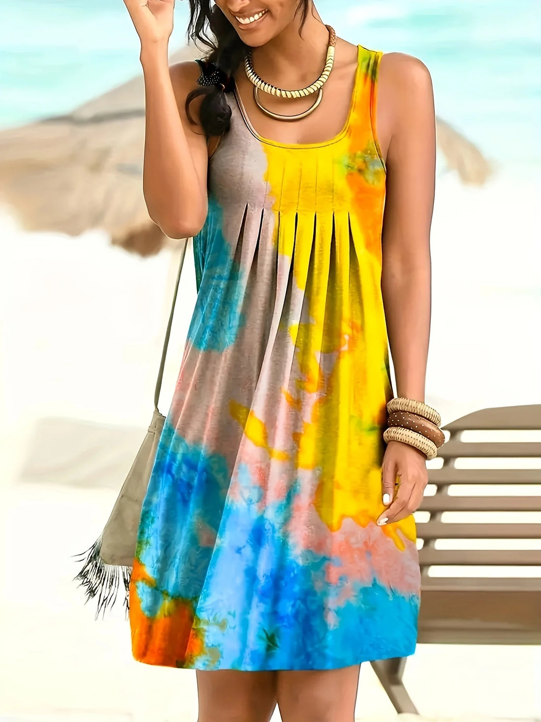 Women's Tie Dye Dress | Tie Dye Dress | Chic Hot Club