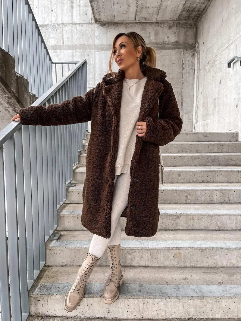 Women's Long Coat | Women's Long Sleeve Coat | Chic Hot Club