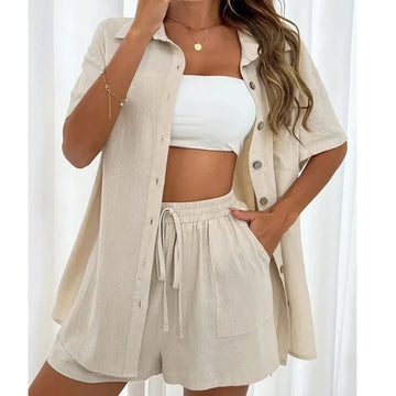 Women's Short Set | Shirt and Shorts Set | Chic Hot Club