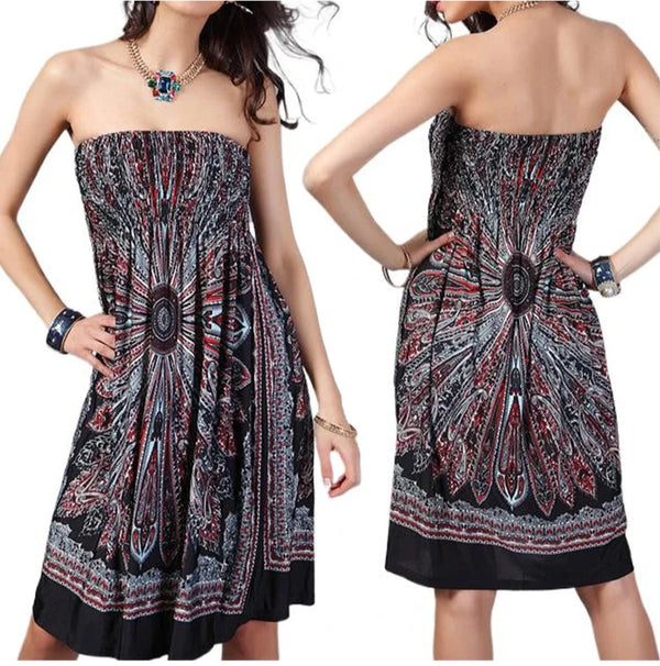 Strapless Boho Dress | Women's Boho Dress | Chic Hot Club