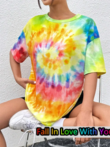 Dye Colorful T-Shirt | Casual Dye T-Shirt | Chic Hot Club