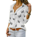 Butterfly Print Shirt | Women's Butterfly Shirt | Chic Hot Club