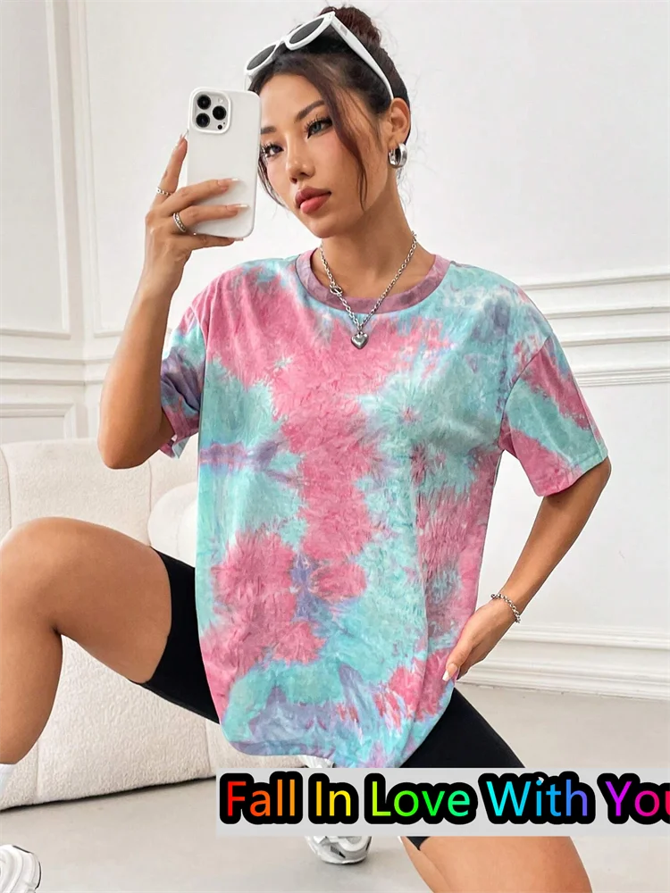 Dye Colorful T-Shirt | Casual Dye T-Shirt | Chic Hot Club