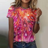 Tie Dye Print T-Shirt | 3d Print T-Shirt | Chic Hot Club