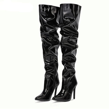 Leather Knee Boots | Women's Knee Boots | Chic Hot Club