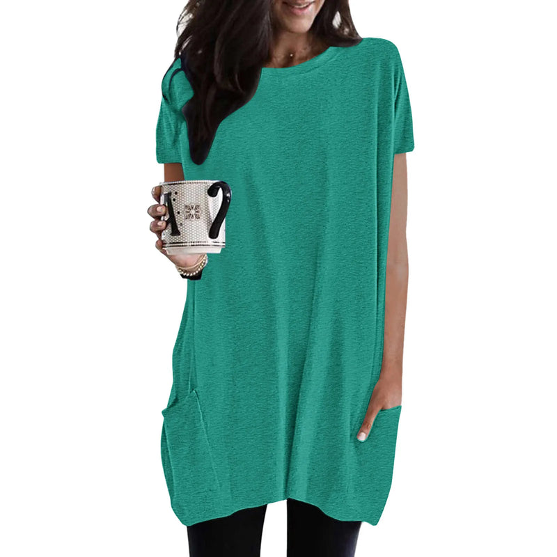 Women's Tunic Tops | Short Sleeve Tunic Tops | Chic Hot Club