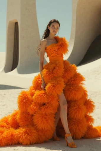 luxury lifestyle digital magazine  lAuraelis CoutureBavishya Pom Gown